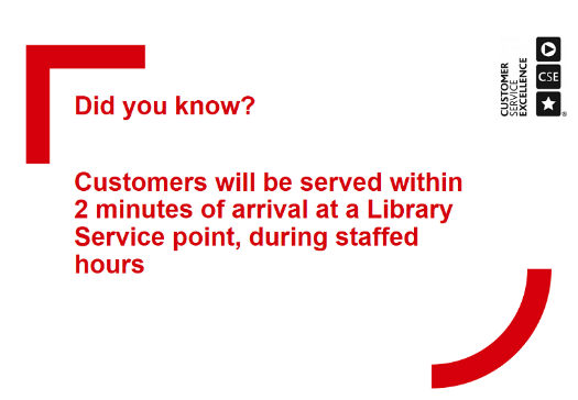 CSE Shout Out - customers served